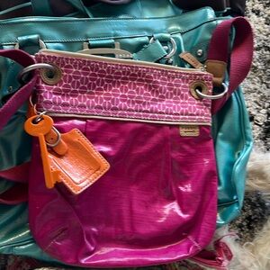 Fossil bright pink bag
